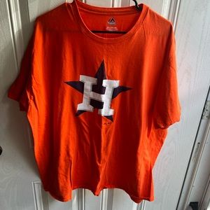 Orange houston astros t-shirt size 2XL